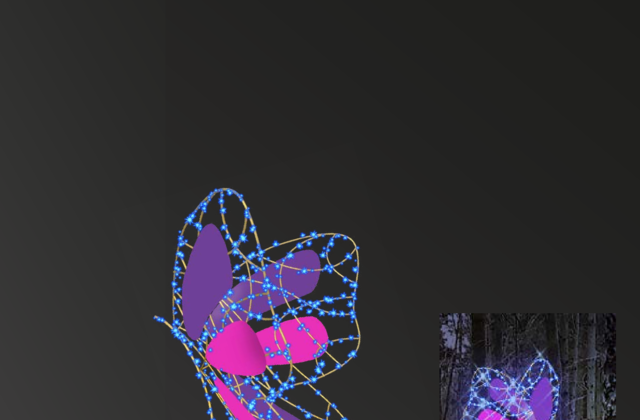 Butterfly Sitting Violet