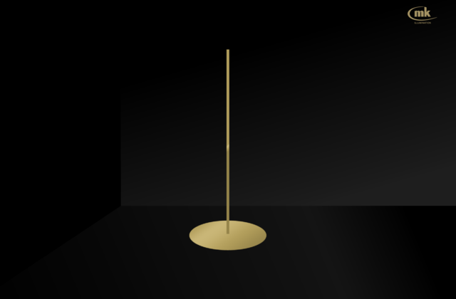 Base plate round with rod