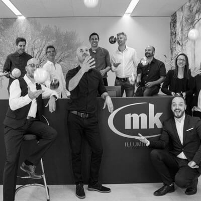 Photo of the team of MK Illumination Swizzerland.