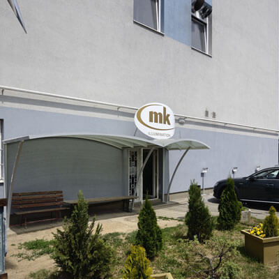 Entrance of the office building of MK Illumination Slovakia, S.R.O.